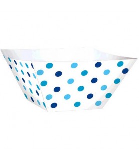 Blue Polka Dots Mini Square Bowls (24ct)