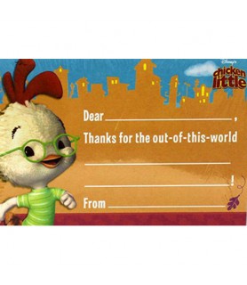 Chicken Little Fill in the Blanks Thank You Notes w/ Env. (8ct)