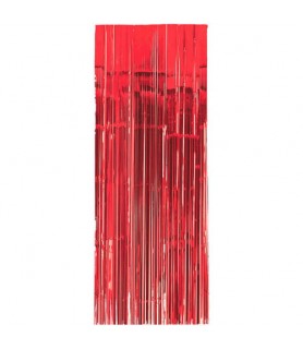 Apple Red Foil Door Curtain (1ct)