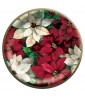 Christmas Poinsettia Small Paper Plates Value Party Pack (60ct)