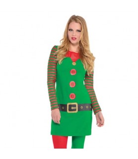 Christmas Elf Adult Dress (Small/Medium)