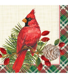 Christmas 'Red Cardinal' Lunch Napkins (16ct)