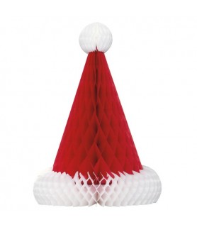 Christmas Santa Hat Honeycomb Centerpiece (1ct)