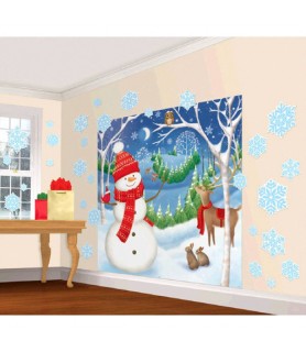 Christmas 'Winter Friends' Deluxe Wall Decorating Kit (32pc)