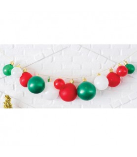Christmas Air Filled Latex Balloon Ornament Garland Kit (48pcs)