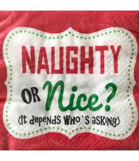 Christmas 'Depends Who's Asking' Small Napkins (16ct)