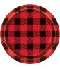 Plaid Lumberjack Small Paper Plates (8ct)