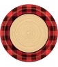 Plaid Lumberjack Large Paper Plates (8ct)