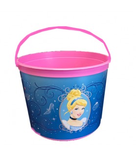 Cinderella 'Sparkle' Pink Plastic Favor Container (1ct)