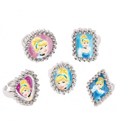 Cinderella 'Sparkle' Jewel Rings / Favors (18ct)