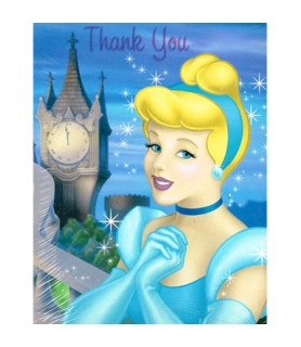 Cinderella 'Stardust' Thank You Notes w/ Env. (8ct)