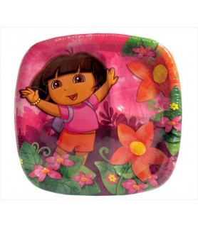 Dora the Explorer 'Floral' Large Paper Pocket Plates (8ct)