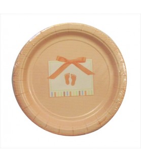 Soft Pink Small Paper Plates (8ct)
