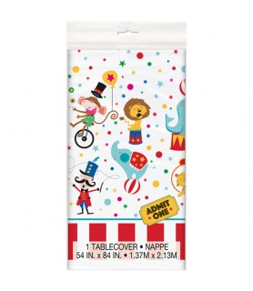 Circus 'Carnival' Plastic Table Cover (1ct)