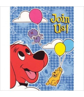 Clifford The Big Red Dog Invitations and Thank You Postcards w/ Env. (8ct ea.)