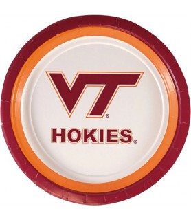 Virginia Tech Hokies Large Paper Plates (8ct)