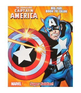 The Courageous Captain America 'Super Soldier' Giant Coloring and Activity Book (1ct)