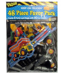 Construction 'Keep on Truckin' Favor Pack (48pc)