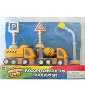 Construction Trucks Wooden Playset / Favor (5pc)