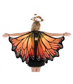 Halloween Deluxe Monarch Butterfly Fabric Wings (1 pair)