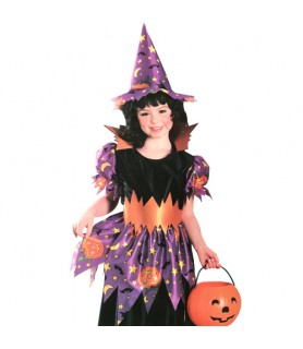 Pretty Witch Child Halloween Costume Set (3pc)