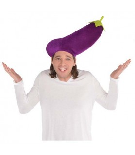 Halloween Eggplant Adult Plush Hat (1ct)