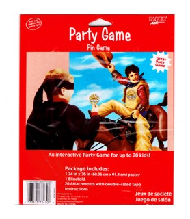 Western Cowboy Party Game Poster (1ct)
