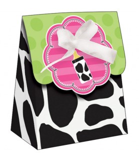 Baby Shower 'Cow Print Girl' Favor Boxes (12ct)