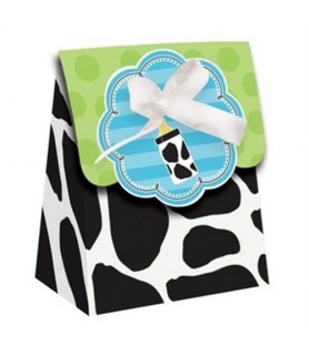 Baby Shower 'Cow Print Boy' Favor Boxes (12ct)