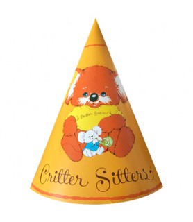 Critter Sitters Vintage Orange Cone Hats (5ct)