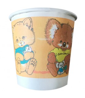 Critter Sitters Vintage Orange 7oz Paper Cups (8ct)