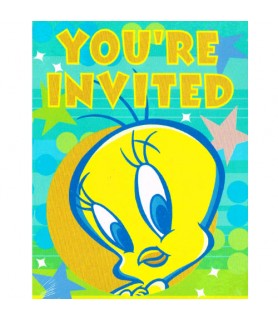 Looney Tunes 'Tweety Superstar' Invitations w/ Env. (8ct)