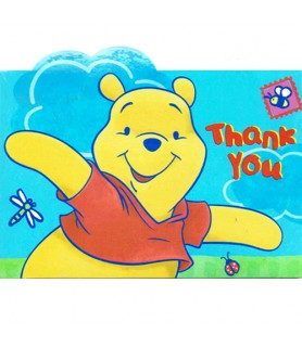 Winnie the Pooh Happy 1st Birthday Thank You Notes w/ Env. (8ct)