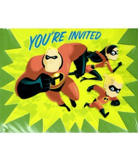 Incredibles Invitations w/ Env. (8ct)