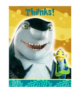 Shark Tale Thank You Notes w/ Env. (8ct)