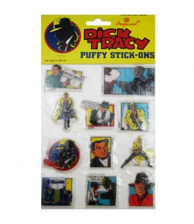 Dick Tracy Vintage Puffy Stick-Ons (1 sheet)