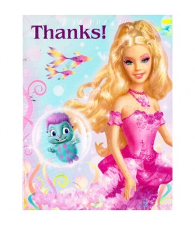 Barbie 'Fairytopia' Mermaidia Thank You Notes w/ Env. (8ct)