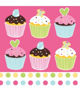 Happy Birthday 'Sweet Treats' Pink Lunch Napkins (16ct)