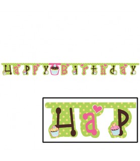 Happy Birthday 'Sweet Treats' Banner (1ct)