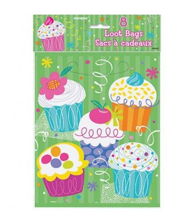 Cupcake Party Favor Bags (8ct)
