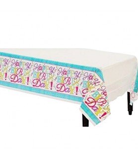 Happy Birthday 'Sweet Party' Plastic Table Cover (1ct)