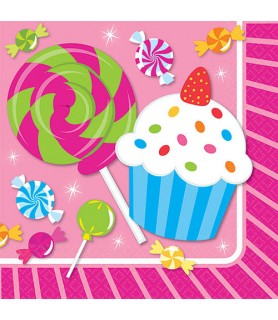 Happy Birthday 'Sweet Shop' Small Napkins (16ct)