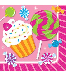 Happy Birthday 'Sweet Shop' Lunch Napkins (16ct)