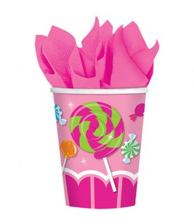 Happy Birthday 'Sweet Shop' 9oz Paper Cups (8ct)
