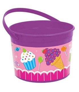 Happy Birthday 'Sweet Shop' Plastic Favor Container (1ct)