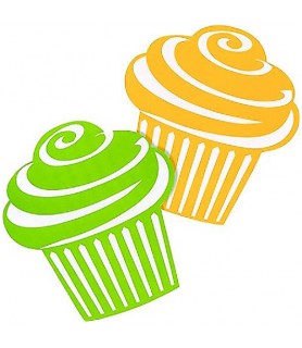 Cupcake Party Cutout Decorations (10ct)