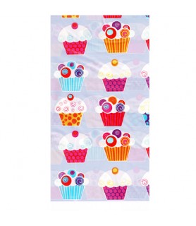 Happy Birthday 'Sweet Cupcake' Plastic Table Cover (1ct)