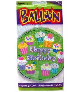 Cupcake Party Foil Mylar Balloon (1ct)