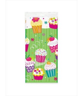 Cupcake Party Plastic Table Cover (1ct)