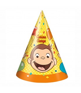 Curious George 'Celebrate' Cone Hats (8ct)
